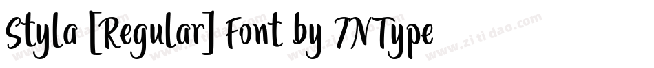 Styla [Regular] Font by 7NTypes字体转换